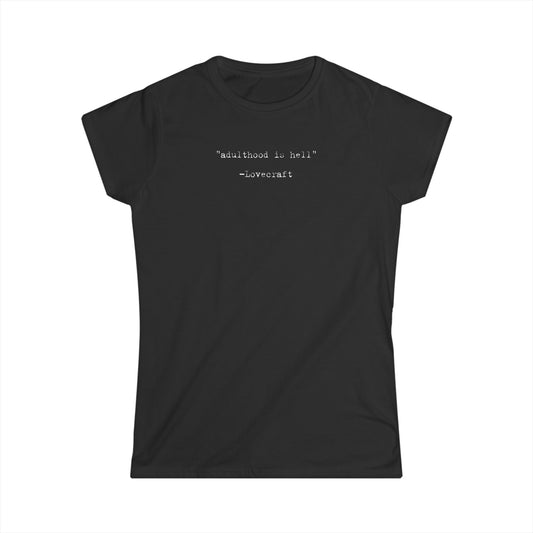 Capital Horror Women's Tee: H.P. Lovecraft Quote